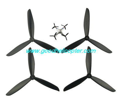 SYMA-X8HC-X8HW-X8HG Quad Copter parts 3 leaves Blades set (black color)